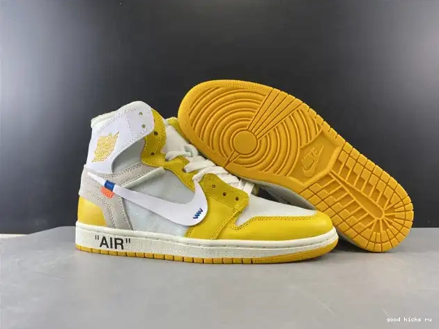 1 Yellow-Cone AQ0818-149 Dark Off-White White NRG Powder Air Jordan x 0207