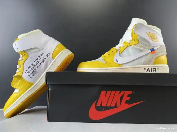 1 Yellow-Cone AQ0818-149 Dark Off-White White NRG Powder Air Jordan x 0207