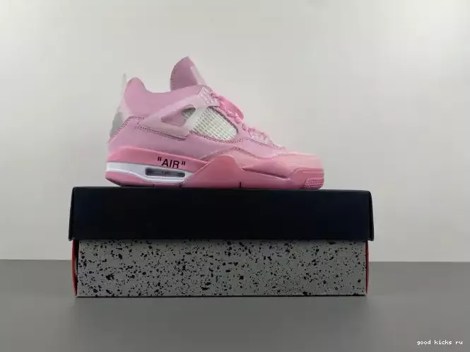 PINK OFF-WHITE X JORDAN 4 0207