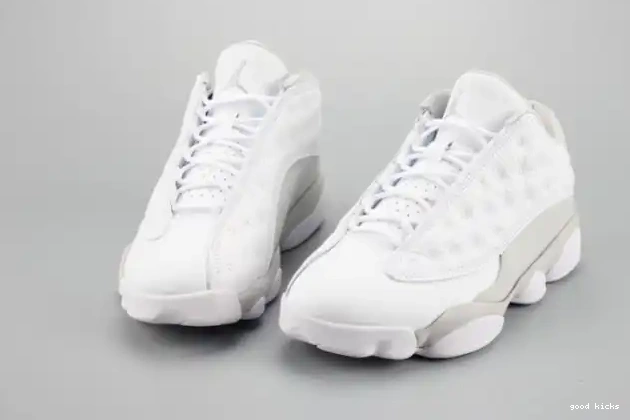 mens 13 Jordan Air Money LowPure white 310810-100 0213