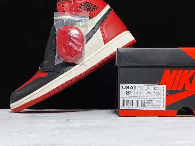 Bred Air 555088-610 High Toe 1 Jordan OG Retro 0210