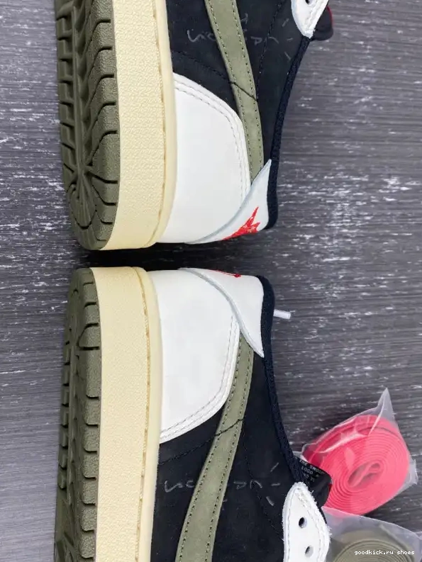 WMNS 1 Scott DZ4137-106 Olive OG Travis Air x Jordan Low 0218