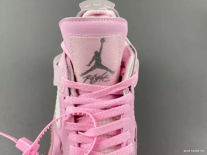 PINK OFF-WHITE X JORDAN 4 0207