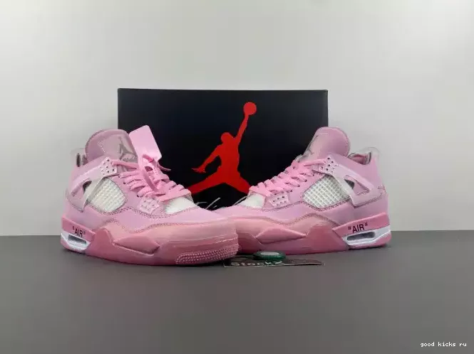 PINK OFF-WHITE X JORDAN 4 0207