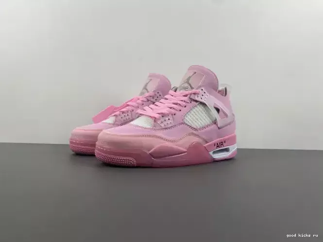 PINK OFF-WHITE X JORDAN 4 0207