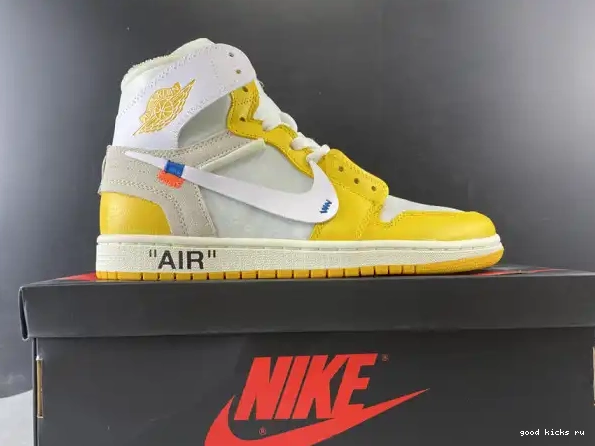 1 Yellow-Cone AQ0818-149 Dark Off-White White NRG Powder Air Jordan x 0207