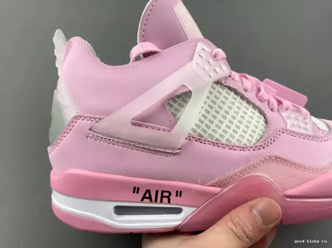 PINK OFF-WHITE X JORDAN 4 0207