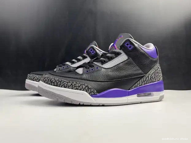 Jordan 3 Purple Air CT8532 Court 050 Retro Black 0217