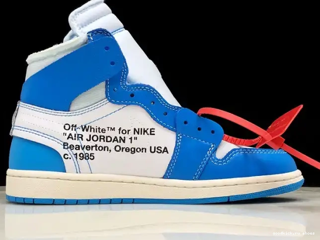 AQ0818-148 Off-White Jordan Powder UNC Air 1 Blue 0211