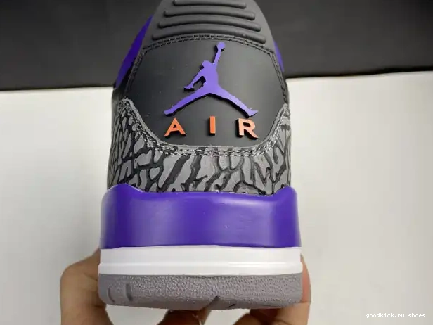 Jordan 3 Purple Air CT8532 Court 050 Retro Black 0217