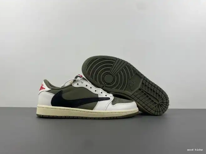 X MEDIUM DM7866-200 TRAVIS SCOTT 1 AIR OLIVE LOW JORDAN OG 0210