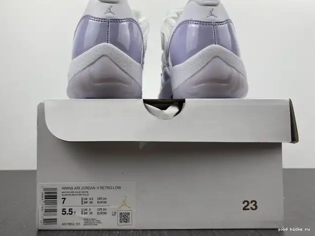 Air Violet WMNS Jordan 11 Low AH7860-101 Pure 0212