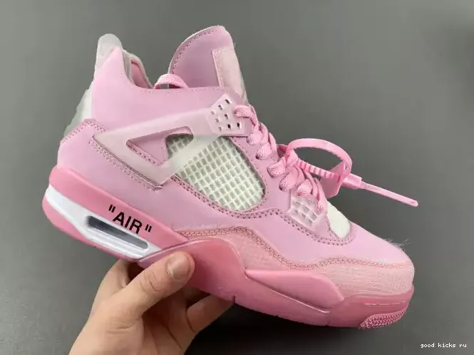 PINK OFF-WHITE X JORDAN 4 0207