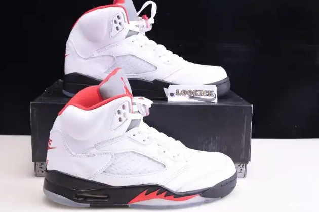 Retro DA1911-102 5 Red (2020) Tongue Silver Fire Jordan Air 0317