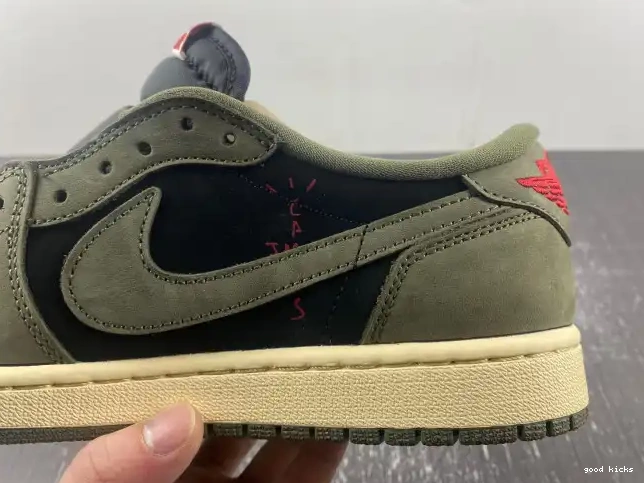 DM7866-002 OLIVE' X 1 AIR TRAVIS OG SP JORDAN LOW 'BLACK SCOTT 0319