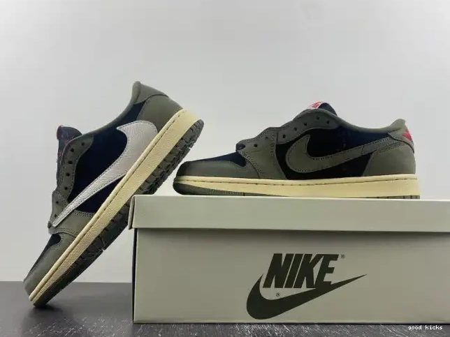 DM7866-002 OLIVE' X 1 AIR TRAVIS OG SP JORDAN LOW 'BLACK SCOTT 0319