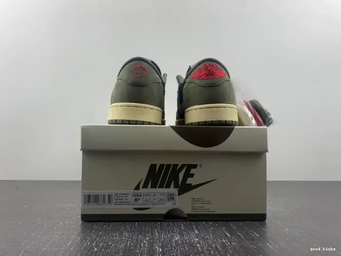 DM7866-002 OLIVE' X 1 AIR TRAVIS OG SP JORDAN LOW 'BLACK SCOTT 0319