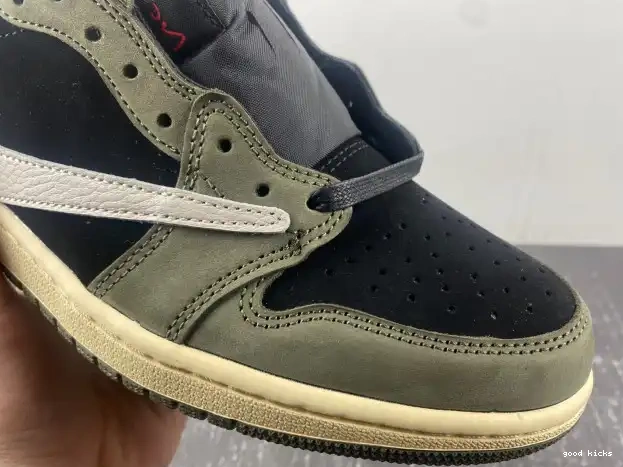 DM7866-002 OLIVE' X 1 AIR TRAVIS OG SP JORDAN LOW 'BLACK SCOTT 0319
