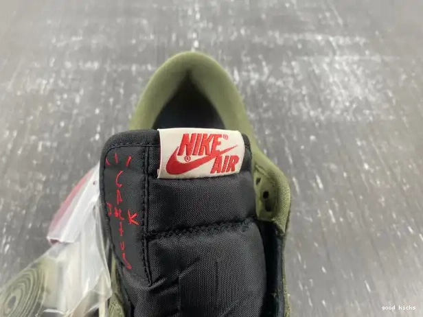 DM7866-002 OLIVE' X 1 AIR TRAVIS OG SP JORDAN LOW 'BLACK SCOTT 0319