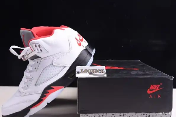 Retro DA1911-102 5 Red (2020) Tongue Silver Fire Jordan Air 0317